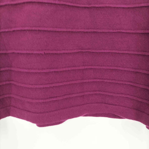 シーケーカルバンクライン ck Calvin Klein ボーダーデザインVネックニット レディース import:L