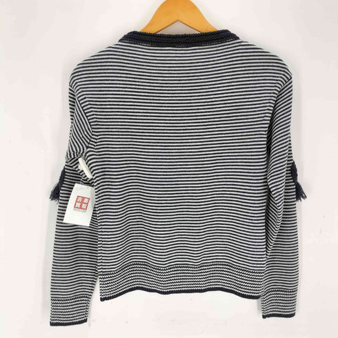 マックスマーラ MAX MARA タッセル ボーダー ボートネックニット レディース
