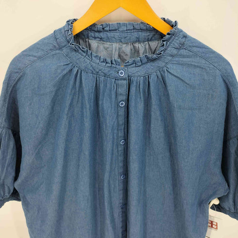 ブルーブルーエ Bleu Bleuet 襟タックワンピース レディース JPN:M