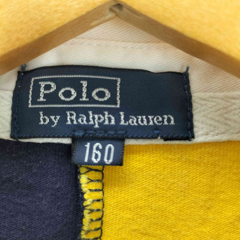ポロラルフローレン POLO RALPH LAUREN エンブレム刺繍 バイカラー ポロシャツ レディース 160