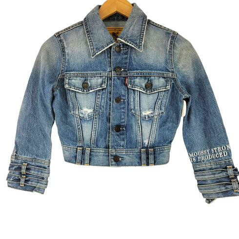 マウジー moussy ベルトデザイン デニム ジャケット レディース JPN:1
