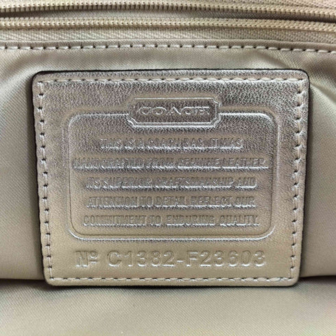 コーチ COACH レザー オプアート トートバッグ ハンドバッグ leather opart tote bag hand bag レディース