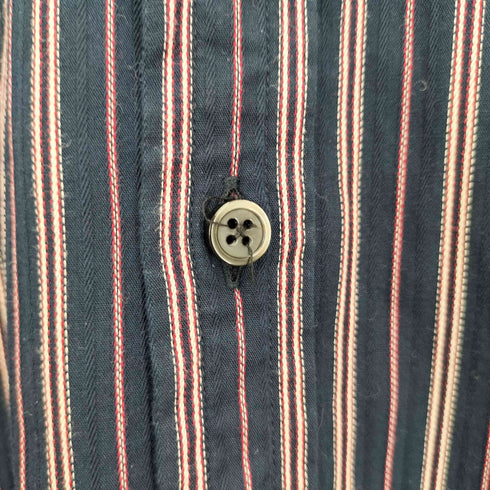 リーツテイラーザズー REATS TAILOR ZAZOUS ストライプ L/S ボタンダウン シャツ メンズ UK:36