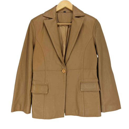 lamb leather ラムレザー 羊革 1B テーラード ジャケット レディース 77