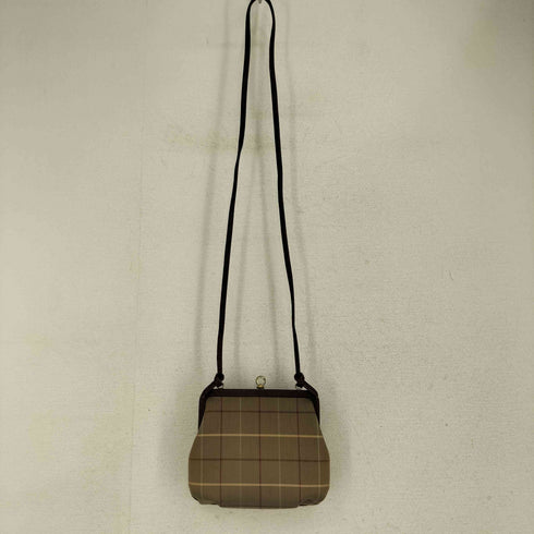 バーバリー BURBERRY ノバチェック がま口 玉虫色 ショルダーバッグ レディース ONE SIZE