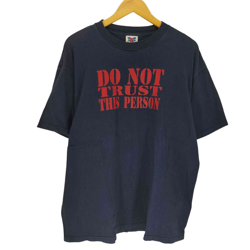 ティーエムティー TMT メキシコ製 DO NOT TRUST THIS PERSON プリント 半袖 Tシャツ メンズ XL