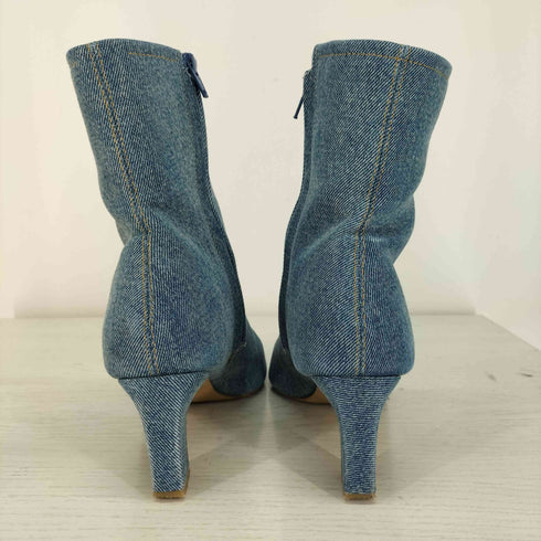 メゾンスペシャル MAISON SPECIAL Denim Pointed Short Boots デニム ショートブーツ レディース 38.5インチ