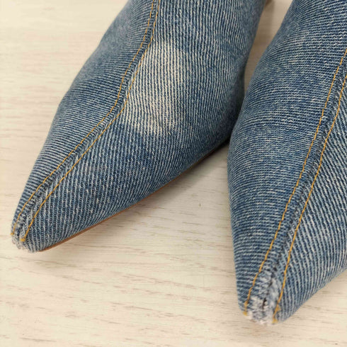 メゾンスペシャル MAISON SPECIAL Denim Pointed Short Boots デニム ショートブーツ レディース 38.5インチ