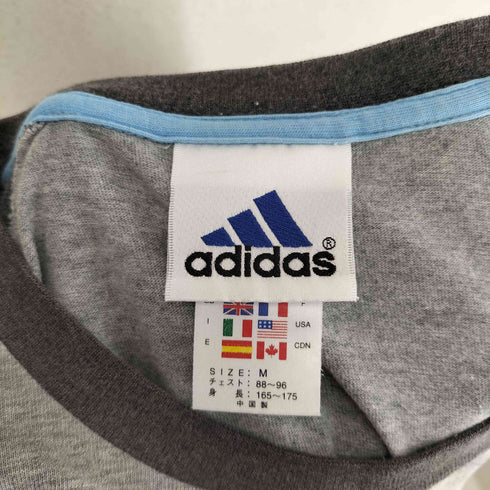 アディダス adidas 90s ラグラン パフォーマンスロゴ フロントプリント 半袖 Tシャツ メンズ M