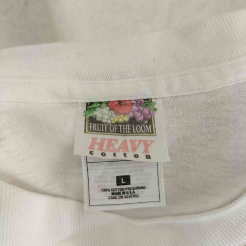 フルーツオブザルーム FRUIT OF THE LOOM 90s HAWAII 花柄プリント 袖裾シングル 半袖 Tシャツ メンズ L