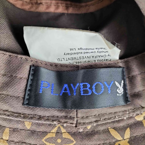 プレイボーイ PLAYBOY モノグラム柄 バケットハット メンズ