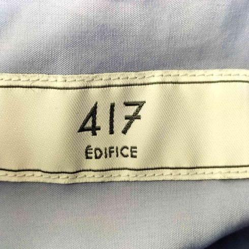 フォーワンセブンバイエディフィス 417 by EDIFICE ポプリン L/S レギュラーカラー シャツ メンズ JPN:M