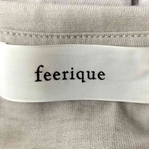 feerique N/Cプレーティング天竺ロゴ入りプルオーバー レディース JPN:2