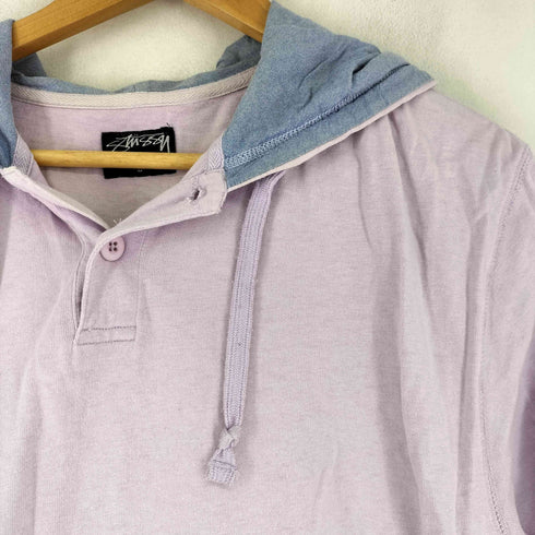 ステューシー Stussy ハーフボタン 半袖パーカー メンズ JPN:L