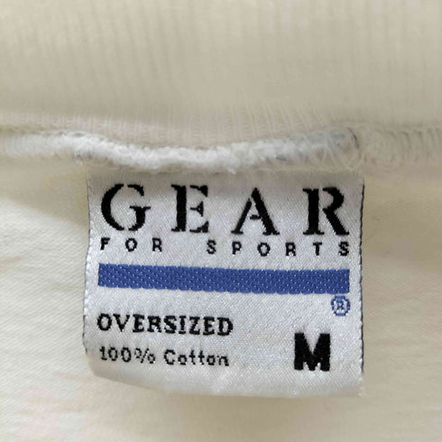 ギアフォースポーツ GEAR FOR SPORTS 90s MADE IN USA 企業ロゴ プリント 長袖Tシャツ メンズ M