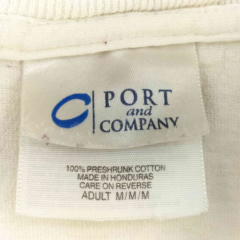ポートアンドカンパニー PORT and COMPANY 00s 企業プリント クルーネック 半袖Tシャツ メンズ M