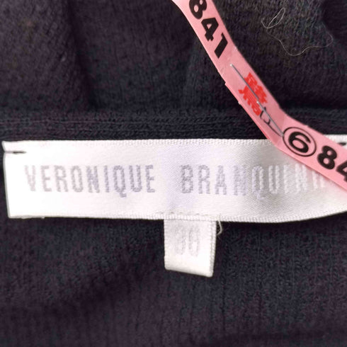 ヴェロニクブランキーノ Veronique Branquinho エンブロイダリー オープンネック ウール ニット レディース 36