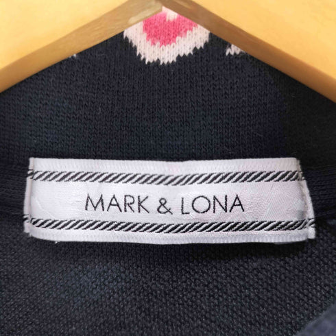 マークアンドロナ MARK&LONA キャラクター刺繍 半袖 ポロシャツ レディース import:S
