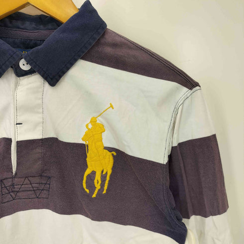 ポロラルフローレン POLO RALPH LAUREN ビッグポニー 刺繍 L/S ポロシャツ レディース import:L
