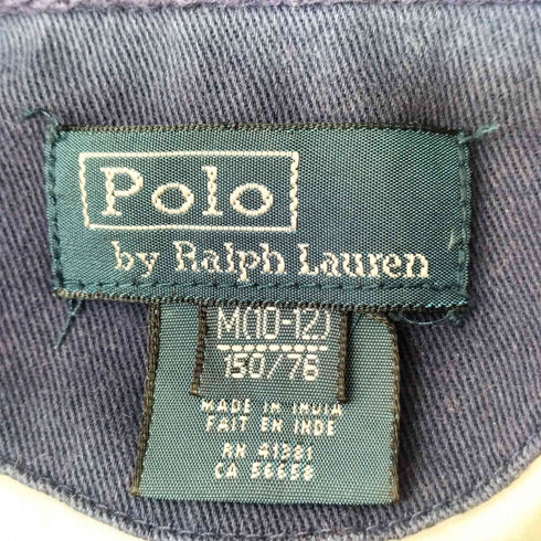 ポロバイラルフローレン Polo by RALPH LAUREN ポニー刺繍 L/S ラガーシャツ レディース M(10-12) 150/76