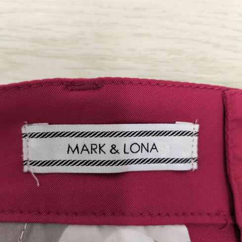 マークアンドロナ MARK&LONA ロゴ刺繍 Dカン ゴルフ ショーツ レディース 36