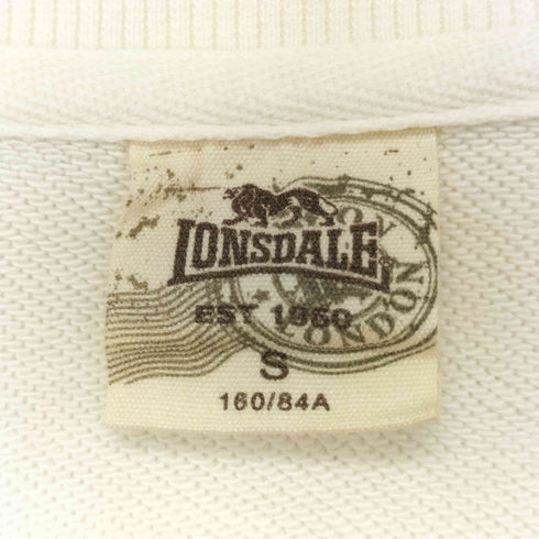 ロンズデール LONSDALE ライオン ベロアプリント クルーネック 長袖スウェット レディース JPN:S