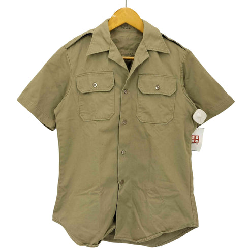 ユーエスアーミー U.S. ARMY 70S ミリタリー S/S チノ シャツ メンズ SML
