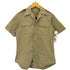 ユーエスアーミー U.S. ARMY 70S ミリタリー S/S チノ シャツ メンズ SML