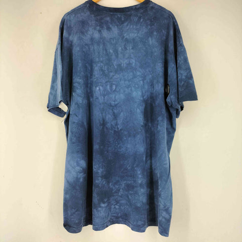 ザマウンテン the mountain タイダイ 総柄 ウルフ 狼 プリント S/S Tシャツ メンズ import:XXL