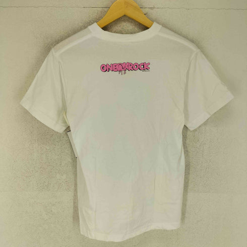 バンドプリント クルーネック 半袖 Tシャツ レディース