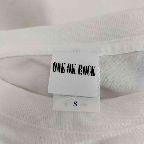 バンドプリント クルーネック 半袖 Tシャツ レディース