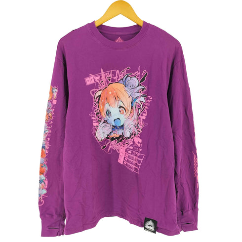 INVASION CLUB Decomposition Long Sleeve Tee 不完全分解 ロンT レディース XL