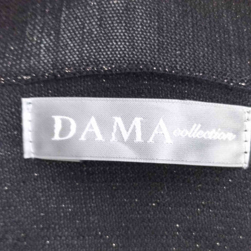 ダーマコレクション DAMA collection コットンポリ ラメ ロングカーディガン レディース LL