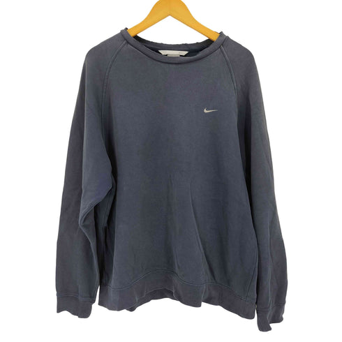 ナイキ NIKE 銀タグ 刺繍ロゴ スウッシュ フェード クルーネックスウェット メンズ JPN:XL