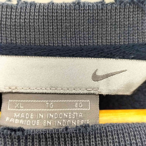 ナイキ NIKE 銀タグ 刺繍ロゴ スウッシュ フェード クルーネックスウェット メンズ JPN:XL