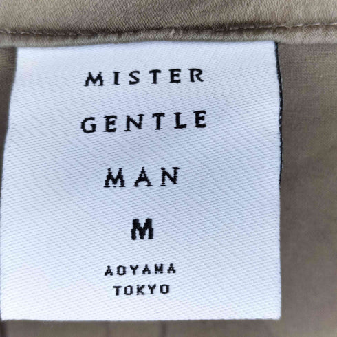 ミスタージェントルマン MISTERGENTLEMAN ダブルブレスト シルク シャツジャケット メンズ M