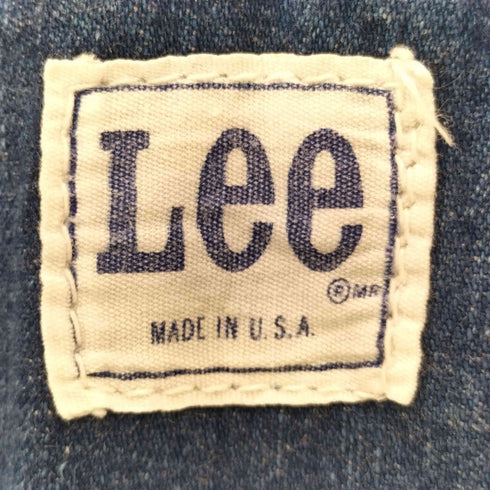 リー Lee 70S USA製 デニム ペインター ワーク オーバーオール 濃紺 ユニオンチケット レディース