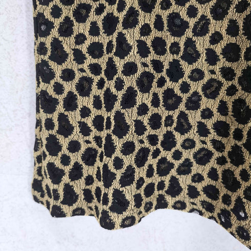 HANKY PANKY ハンキーパンキー MADE IN USA USA製 レオパード シースルー 長袖 ブラウス Y2K レディース L