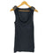 アルマーニエクスチェンジ ARMANI EXCHANGE ラメ糸 ボーダー ビーズスタッズエポレット ドレープ ノースリーブ レディース import:S