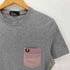 フレッドペリー FRED PERRY ロゴ 刺繍 クルーネック S/S ポケット Tシャツ メンズ import:S