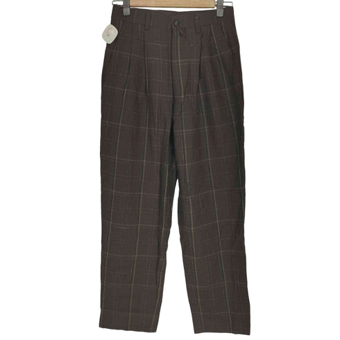 ジュンメン JUN MEN MADE IN JAPAN 日本製 YZIP チェック 2タック スラックス メンズ W70