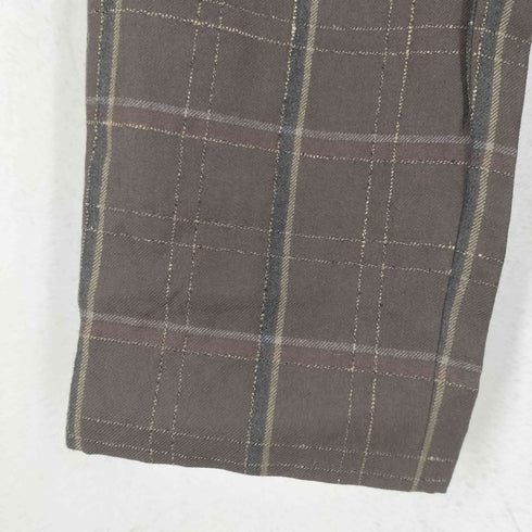 ジュンメン JUN MEN MADE IN JAPAN 日本製 YZIP チェック 2タック スラックス メンズ W70