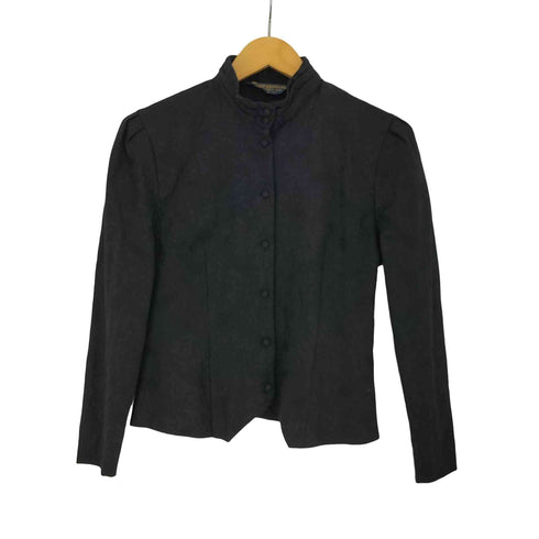 ブルックスブラザーズ BROOKS BROTHERS ジャガード パワーショルダー クロップド スタンドカラージャケット レディース 11