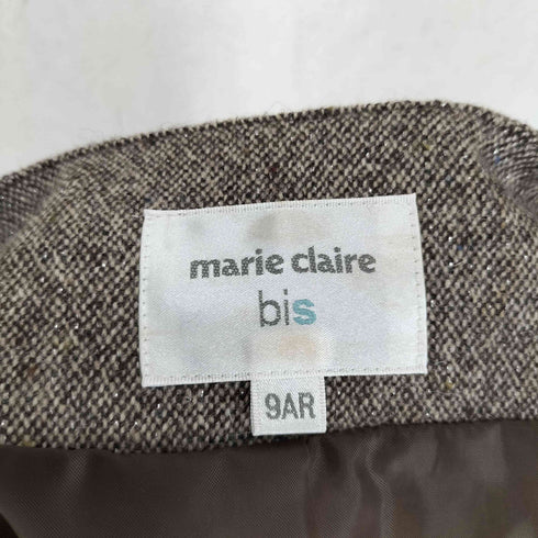 マリクレール marie claire bis ノーカラー フリルジャケット レディース 9AR