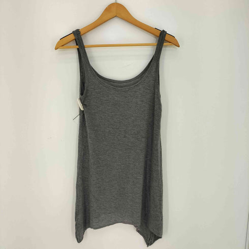 アルマーニエクスチェンジ ARMANI EXCHANGE Uネック ジップ胸ポケット アシンメトリー ノースリーブ レディース import:M
