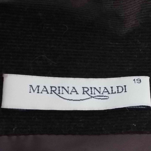 マリナリナルディ marina rinaldi イタリア製 細畝コーデュロイ 2B テーラードジャケット レディース