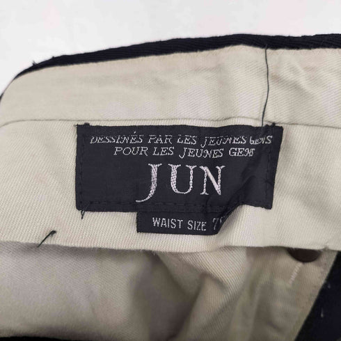 ジュン JUN YZIP ウール セミフレア スラックス メンズ W76