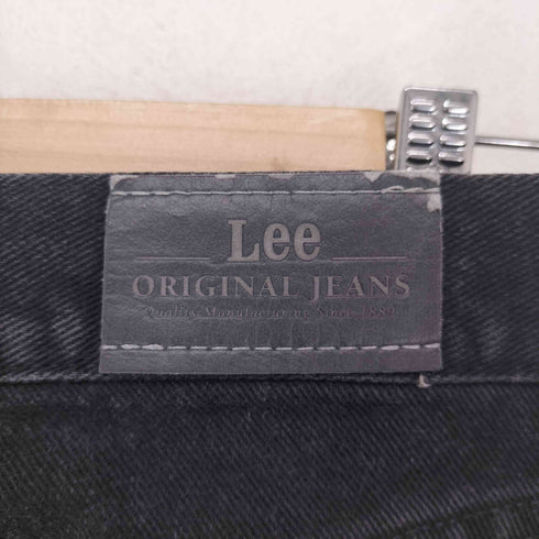 リー Lee テーパード ジップフライ ブラック デニム パンツ メンズ