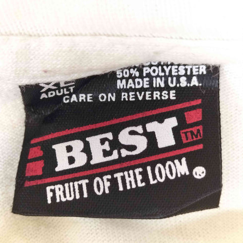 フルーツオブザルーム FRUIT OF THE LOOM 90S USA製 VIRGINIA BEACH グラフィック プリント S/S クルーネック Tシャツ シングルステッチ メンズ import:XL