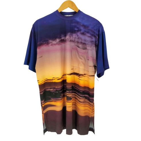 ジーブイジーブイ GVGV Beach Print Oversized ビーチ プリント オーバーサイズ 半袖Tシャツ レディース O/S